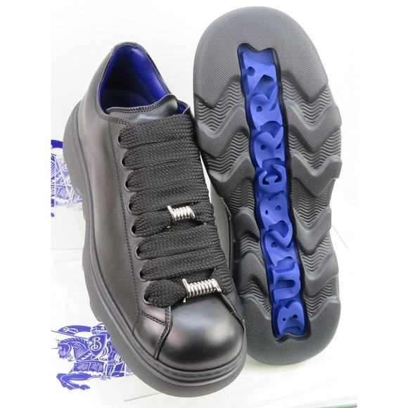 NIB BURBERRY RANGER BLACK LEATHER LACE UP HIKING BOOTS US 11 44 ITALY $990 - Picture 5 of 14